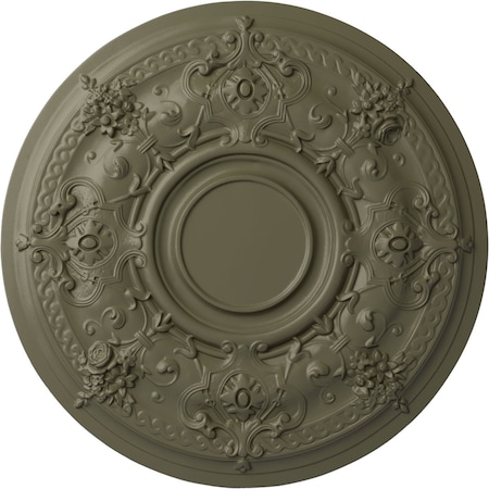 Ekena Millwork Darnay Ceiling Medallion (Fits Canopies up to 7 1/4"), Hand-Painted Spartan Stone, 29 1/4"OD x 2"P CM29DASSF